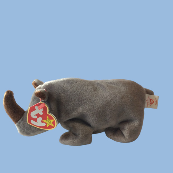 1996 Spike Rhino Ty Beanie Baby VINTAGE RETIRED NWT - Picture 1 of 5